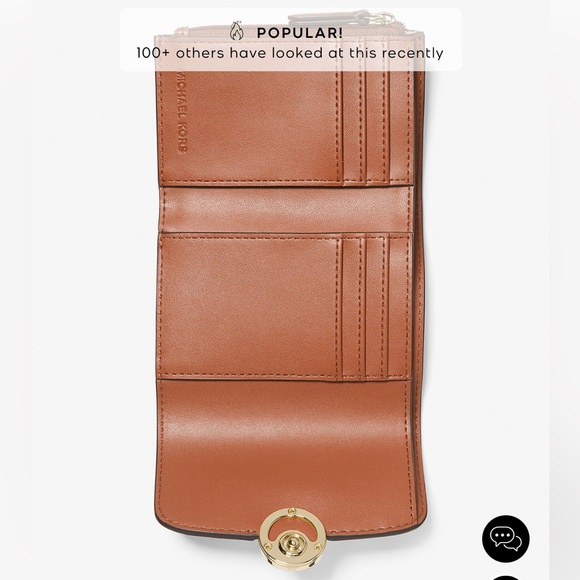 MK Leida Medium Signature Logo Wallet NWT - Picture 4 of 6